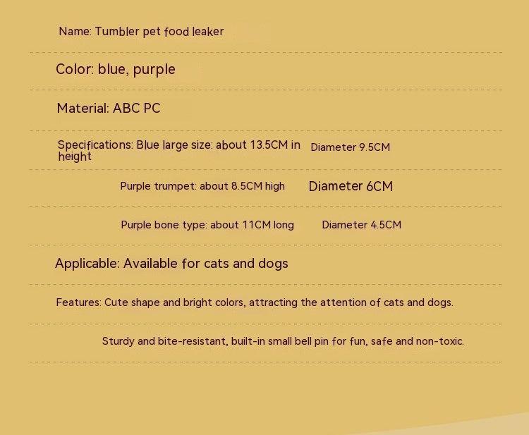 Pet Tumbler Pet Toys Dogs And Cats