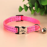 Engraved Anti Slip Reflective Cat Neck Collar