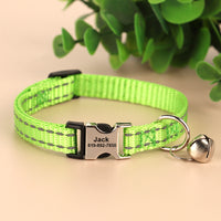 Engraved Anti Slip Reflective Cat Neck Collar