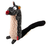 Pet Relaxing Plush Sounding Toys in the shape of a skunk, made from soft plush material for pets.